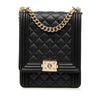 Chanel Quilted Lambskin North South Boy Flap Secondhand