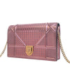 Dior Metallic Patent Microcannage Diorama Wallet on Chain Secondhand
