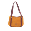 LOEWE Anagram Suede and Calfskin Shoulder Bag Secondhand