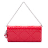 Dior Patent Cannage Embossed Lady Dior Rendez Vous Short Chain Wallet Secondhand