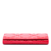 Dior Patent Cannage Embossed Lady Dior Rendez Vous Short Chain Wallet Secondhand