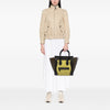Celine Mini Tricolor Nubuck and Smooth Calfskin Luggage Tote Secondhand