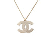 Chanel CC Brass and Strass Pendant Necklace Secondhand