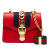 Gucci Mini Calfskin Web Sylvie Chain Satchel Secondhand