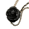 Chanel Gold Plated and Lambskin Camellia Chain Belt Secondhand