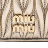 Miu Miu Metallic Matelasse Wallet Secondhand