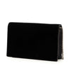 Saint Laurent Velvet Crystal Monogram Kate Tassel Wallet on Chain Secondhand