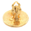 Chanel Gold Plated 31 Rue Cambon Button Clip On Earrings Secondhand