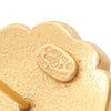 Chanel Enamel Camellia CC Stud Push Back Earrings Secondhand