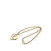 Secondhand Chanel CC Gold Plated Heart Pendant Necklace