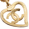 Secondhand Chanel CC Gold Plated Heart Pendant Necklace