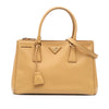 Secondhand Prada Small Saffiano Lux Galleria Double Zip Satchel