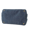 Prada Denim Canapa Logo Tote Secondhand