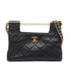 Chanel Small Lambskin Pearl Handle Tote Secondhand