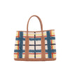Hermès Toile and Negonda Tartan Cross Garden Party 36 Secondhand