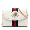 Secondhand Gucci Mini Leather Rajah Web Chain Crossbody