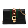 Gucci Super Mini Calfskin Web Sylvie Chain Crossbody Secondhand