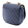 Chanel CC Quilted Lambskin Chain Handle Half Moon Flap Secondhand