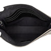 Fendi Zucca Coated Canvas Diagonal Front Zip Clutch Secondhand