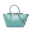 Valentino Small Leather Rockstud Double Handle Tote Secondhand