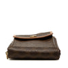 Celine Macadam Coated Canvas Wallet with Strap Secondhand