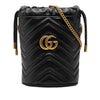 Gucci Small GG Marmont Leather Matelasse Bucket Bag Secondhand
