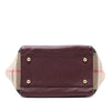 Burberry Small Leather and House Check Canvas Canterbury Tote Secondhand