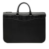 Burberry Check Embossed Trimmed Leather Business Bag Secondhand