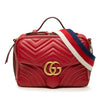 Gucci Small GG Marmont Matelasse Leather Top Handle Satchel Secondhand