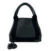 Balenciaga Calfskin Perforated Navy Cabas Tote XS Secondhand
