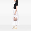 Fendi Zucchino Canvas Oyster Shoulder Bag Secondhand