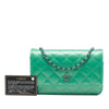 Chanel CC Quilted Patent Wallet On Chain Secondhand