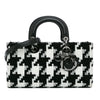 Secondhand Dior Medium Canvas Macro Houndstooth Lady D Joy