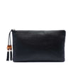 Gucci Calfskin Bamboo Tassel Clutch Secondhand