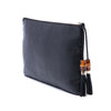 Gucci Calfskin Bamboo Tassel Clutch Secondhand