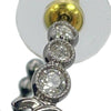 Chanel CC Silver Plated Crystal Star Push Back Earrings Secondhand