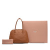 Miu Miu Softy Calfskin Embossed Logo Shoulder Bag Secondhand