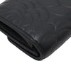 Chanel CC Embossed Leather Camellia Card Holder Secondhand