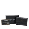 Chanel CC Embossed Leather Camellia Card Holder Secondhand