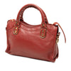 Balenciaga Mini Goatskin Motocross Classic Metallic Edge City Satchel Secondhand