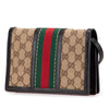 Gucci GG Canvas Webby Bee Wallet on Strap Secondhand