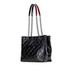 Chanel Small Quilted Glazed Calfskin Duo Color Tote Secondhand