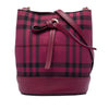 Burberry Overdyed Canvas Horseferry Check Bucket Bag Secondhand