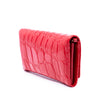 Miu Miu Croc Embossed Patent Wallet On Chain Secondhand