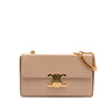 Celine Shiny Calfskin Triomphe Chain Box Shoulder Bag Secondhand