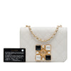 Chanel Small CC Quilted Calfskin Crystal Pearl Full Flap Secondhand