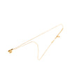 Louis Vuitton Gold Plated LV and Me Letter h Pendant Necklace Secondhand