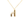 Louis Vuitton Gold Plated LV and Me Letter h Pendant Necklace Secondhand