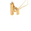 Louis Vuitton Gold Plated LV and Me Letter h Pendant Necklace Secondhand