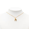 Louis Vuitton Gold Plated LV and Me Letter h Pendant Necklace Secondhand
